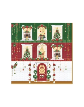 Σετ 20 Χριστουγεννιάτικες Χαρτοπετσέτες Easy Life Festive Avenue 33x33 εκ. - 414FEAV