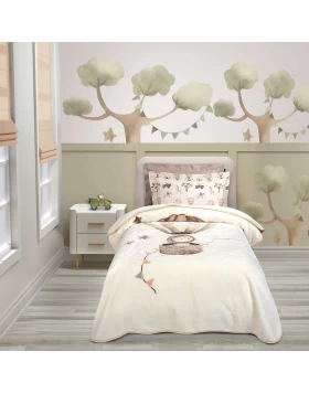 GREENWICH POLO CLUB ΚΟΥΒΕΡΤΑ VELOUR JUNIOR ESSENTIAL 8860 TAUPE