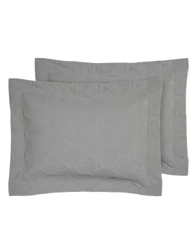 DAS HOME ΖΕΥΓΟΣ ΜΑΞΙΛΑΡΟΘΗΚΕΣ HAPPY 0287 GREY