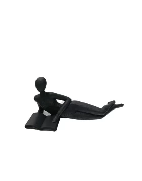 Διακοσμητική Φιγούρα Μαύρη από Πολυρεζίνη Espiel 20εκ. FAD217