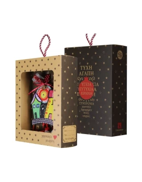 Synchronia Γούρι Ξύλινο Σπίτι Πολύχρωμο - LU22003B