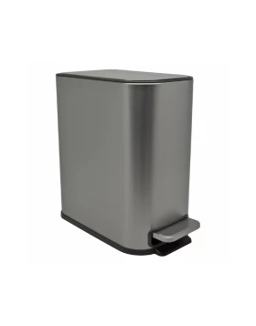 Κάδος Μπάνιου Ankor Soul 5lt Soft Close Slim Finger Print Proof Inox Ματ - 837663