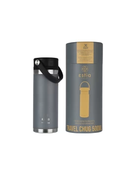 Θερμός Travel Chug Save the Aegean 500ml Fjord Grey - 01-17798