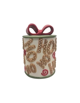 Μπισκοτιέρα Κεραμική Χριστουγεννιάτικη Marva 100514 15x21 εκ.