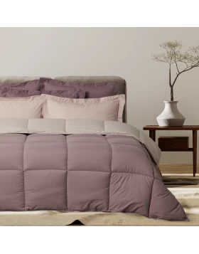 DAS HOME ΠΑΠΛΩΜΑ ΥΠΕΡΔΙΠΛΟ HAPPY 9691 BEIGE, PURPLE