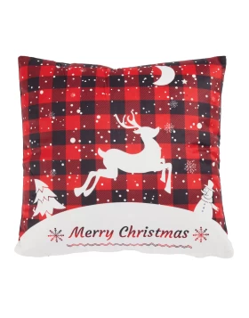 DAS HOME CHRISTMAS ΜΑΞΙΛΑΡΙ ΦΙΓΟΥΡΑΣ 45X45 0853 RED