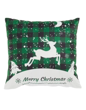 DAS HOME CHRISTMAS ΜΑΞΙΛΑΡΙ ΦΙΓΟΥΡΑΣ 45X45 0854 GREEN