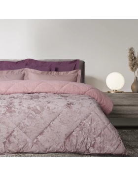 DAS HOME VELVET ΚΟΥΒΕΡΤΟΠΑΠΛΩΜΑ SHERPA ΥΠΕΡΔΙΠΛΟ 1377 NUDE