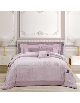 GREENWICH POLO CLUB ΚΟΥΒΕΡΤΟΠΑΠΛΩΜΑ RABBIT FAUX FUR KING PREMIUM 3963 NUDE