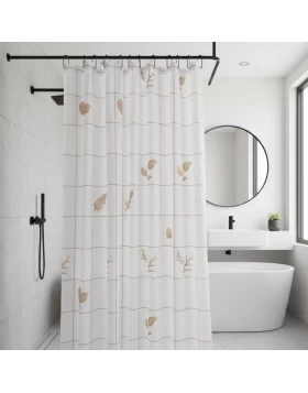 Κουρτίνα Μπάνιου Υφασμάτινη Happy Bath ZG-2536 180×180 εκ. - 03029101