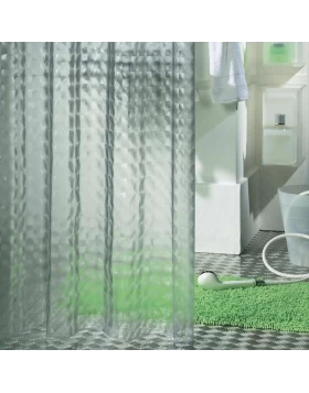 Κουρτίνα Μπάνιου Πλαστική Sealskin Prisma Transparent 180x200 εκ. (PEVA, PVC Free)