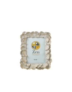 Κορνίζα Πολυεστερική Χρυσή με Κοράλια (15x20εκ.) - Zen Collection 51478