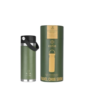 Estia 01-17811 Θερμός Travel Chug Save the Aegean 500ml - Forest Spirit (Πράσινο)