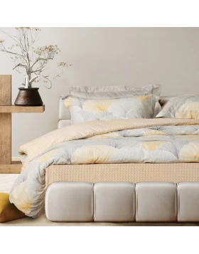 DAS HOME ΣΕΤ ΣΕΝΤΟΝΙΑ ΥΠΕΡΔΙΠΛΑ HAPPY 9685 GREY, OCHRE