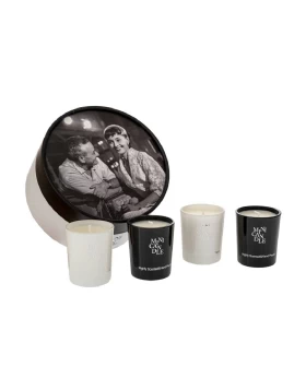 Σετ 4 Mini Αρωματικά Κεριά Iliadis 91549 σε Πολυτελή Συσκευασία (Vintage Cinema Edition)