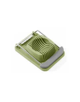 Αυγοκόπτης Max.Home M-802 12,5x9x3,1cm - Πράσινος/Γκρι με ανοξείδωτες χορδές