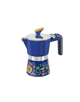 Μπρίκι Espresso 2 Φλ. Pedrini MyMoka Frida Kahlo 02CF144 (Blue)