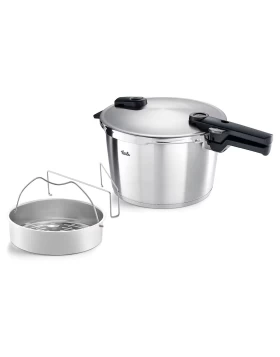 Χύτρα Ταχύτητας 6 lt Fissler Vitaquick Premium με Καλάθι Ατμού (Ø22 cm) - 60241006070