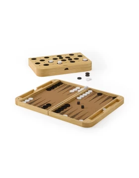 Επιτραπέζιο Παιχνίδι 2 σε 1 Τάβλι & Ντάμα Umbra Blitz Natural 1022695-390