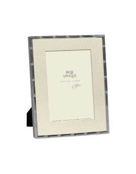 Κορνίζα 15x20 Belle Epoque Ασημί Γυαλιστερό & Antique Linen - 5808