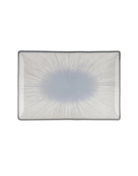 Πιατέλα Ορθογώνια Πορσελάνινη 31x21cm Oriana Ferelli Water Lilly Blue (24336)