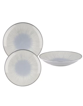 Σετ Πιάτα Πορσελάνης 20 Τεμαχίων Oriana Ferelli Water Lilly Blue (24336)