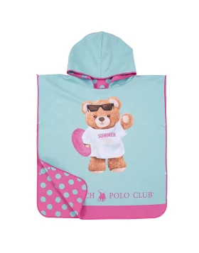 GREENWICH POLO CLUB JUNIOR ΠΟΝΤΣΟ ΘΑΛΑΣΣΗΣ 50Χ115 5223 FUSCIA, MINT