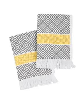 DAS HOME ΣΕΤ ΠΟΤΗΡΟΠΑΝΑ 2ΤΜΧ 30Χ50 0895 GREY, YELLOW