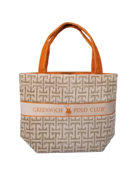 GREENWICH POLO CLUB ΤΣΑΝΤΑ ΘΑΛΑΣΣΗΣ 55Χ40 ESSENTIAL 5228 ORANGE, TAUPE