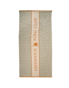 GREENWICH POLO CLUB ΠΕΤΣΕΤΑ ΘΑΛΑΣΣΗΣ 90Χ180 ESSENTIAL 5228 ORANGE, TAUPE