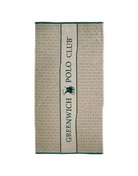 GREENWICH POLO CLUB ΠΕΤΣΕΤΑ ΘΑΛΑΣΣΗΣ 90Χ180 ESSENTIAL 5229 GREEN, TAUPE