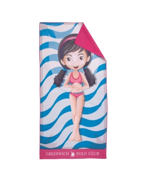 GREENWICH POLO CLUB JUNIOR ΠΕΤΣΕΤΑ ΘΑΛΑΣΣΗΣ 70Χ140 4180 BLUE, FUSCHIA