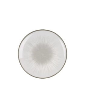 Πιάτο Φρούτου Πορσελάνινο 20cm Oriana Ferelli Water Lilly Grey (24336-64)