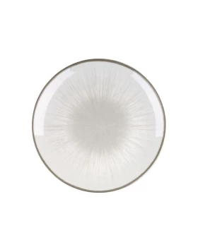 Πιάτο Ρηχό Φαγητού Πορσελάνινο 27cm Oriana Ferelli Water Lilly Grey (24336-64)