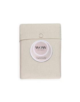 Τραπεζομάντηλο Βαμβάκι-Λινό Finesse WOW Essence Ivory 150x250 εκ. (WOW01101)