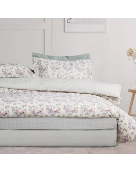 DAS HOME ΣΕΤ ΣΕΝΤΟΝΙΑ ΥΠΕΡΔΙΠΛΑ ΜΕ ΛΑΣΤΙΧΟ CASUAL 5442 GREY, IVORY