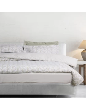 DAS HOME ΣΕΤ ΣΕΝΤΟΝΙΑ ΥΠΕΡΔΙΠΛΑ ΜΕ ΛΑΣΤΙΧΟ CASUAL 5440 BLUE, TAUPE