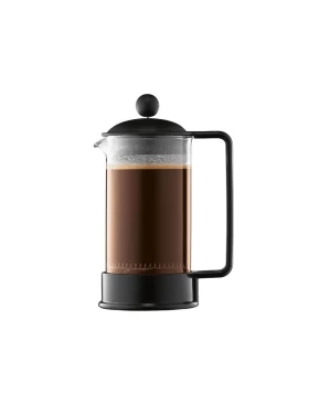 Bodum 1543-01 Brazil Πρέσα Καφέ French Press 3 Φλιτζάνια 0.35L - Μαύρο
