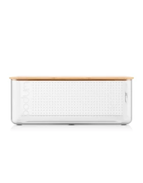 Bodum 11555-10S-2 Bistro Ψωμιέρα Διάφανη με Καπάκι από Bamboo / Ξύλο Κοπής
