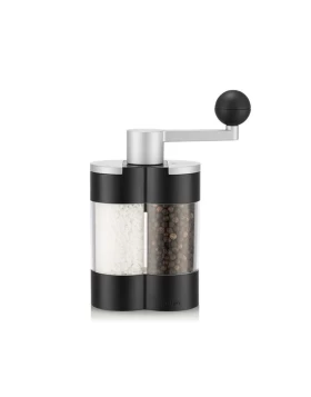 Bodum Columbia 12577-01 Διπλός Μύλος Αλατιού και Πιπεριού με Μανιβέλα - Μαύρο
