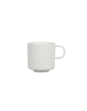 Σετ 4 Φλυτζάνια Salt&Pepper 840045 Cappuccino Ora Gloss 205ml - White Speckled