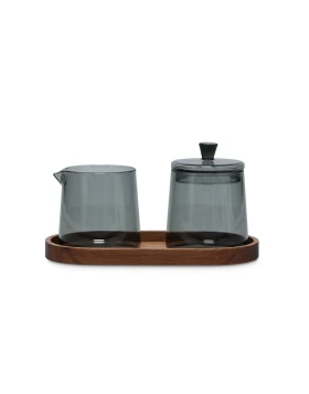 Salt&Pepper 800204 Σετ Γαλατιέρα & Ζαχαριέρα Luma 230ml - Smoked Grey