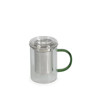 ONA 704121 Liv κούπα τσαγιού 430 ml με φίλτρο και καπάκι, green