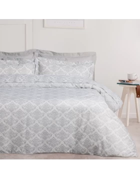 DAS HOME ΣΕΤ ΠΑΠΛΩΜΑΤΟΘΗΚΗ ΥΠΕΡΔΙΠΛΗ DAILY 3182 ECRU, GREY