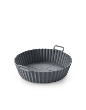 Καλάθι Σιλικόνης για Air Fryer Metaltex Ø20 εκ. Γκρι 222195