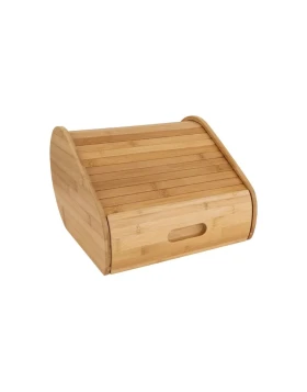 5five 209236 Ψωμιέρα Bamboo με Συρόμενο Άνοιγμα & Συρτάρι 30,4x33x21,6 εκ.