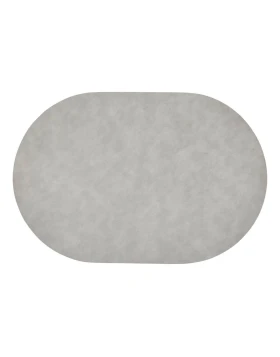 Σουπλά Atmosphera Kim Οβάλ Διπλής Όψης PVC - Γκρι/Ανθρακί (49x33cm) 212185A