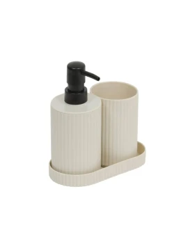 Σετ Αξεσουάρ Μπάνιου 3 Τεμαχίων 5five – Dispenser, Ποτήρι & Δίσκος 214781A