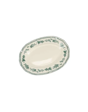 Salt&Pepper 803353 Οβάλ Πιατέλα Cyril 25,5cm - Green Floral Porcelain