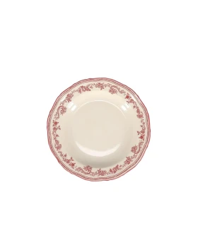 Salt&Pepper 803372 Πιάτο Βαθύ Cyril 23cm - Burgundy Floral Porcelain